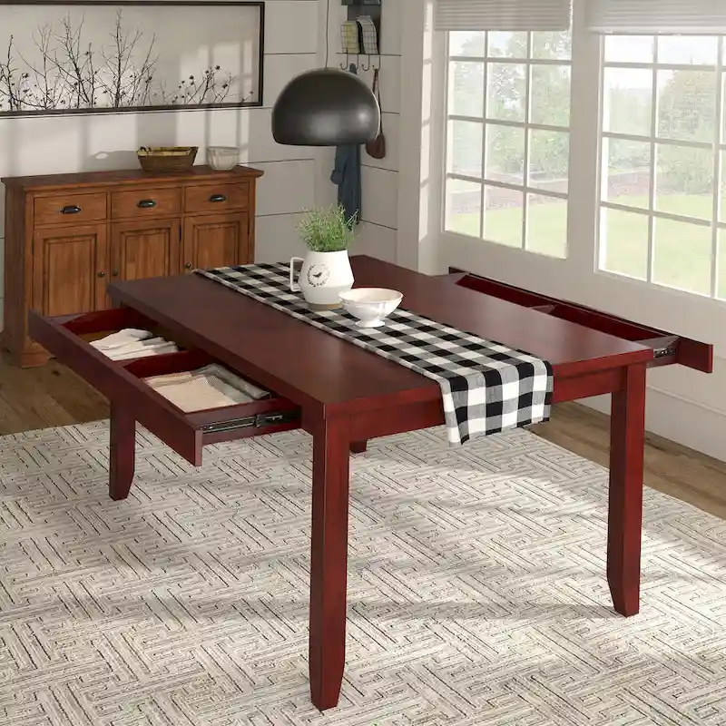 Wood Rectangular Dining Table