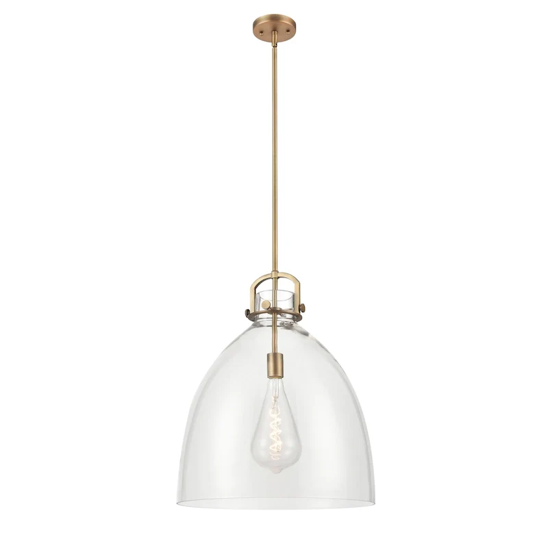 Innovations Lighting Newton Bell - 1 Light 18  Stem Hung Pendant