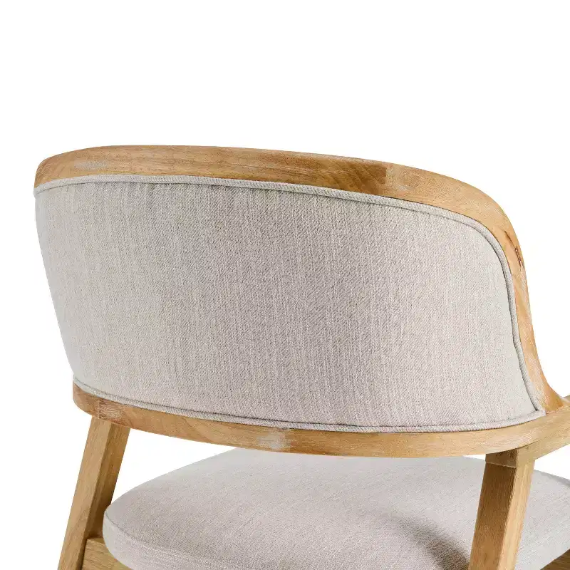 Christopher Knight Home Rosa Mid-Century Modern Rubberwood Upholstered Dining Chairs (Set of 2)