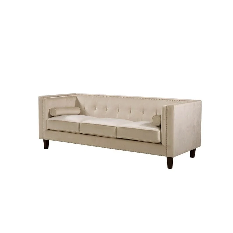 Kittleson 83 Velvet Square Arm Sofa