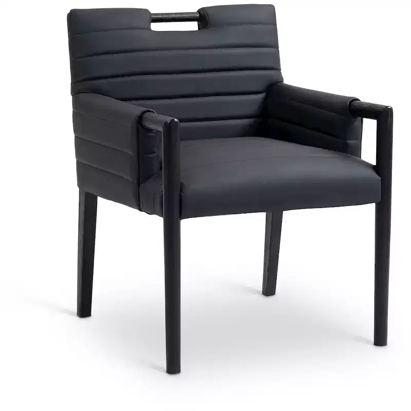 Meridian Furniture,Aimee Vegan Leather Dining Arm Chair