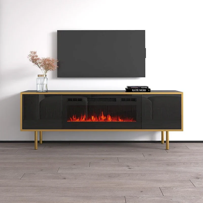 Goldie BL-EF Electric Fireplace 65 TV Stand