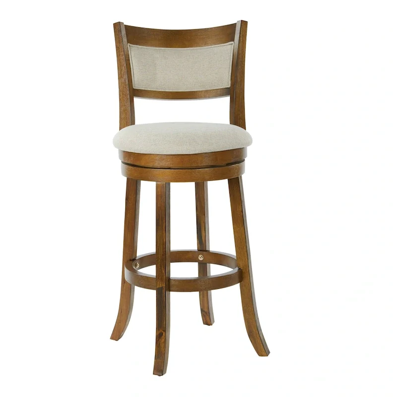 McNiven 30-inch Swivel Stool with Solid Back