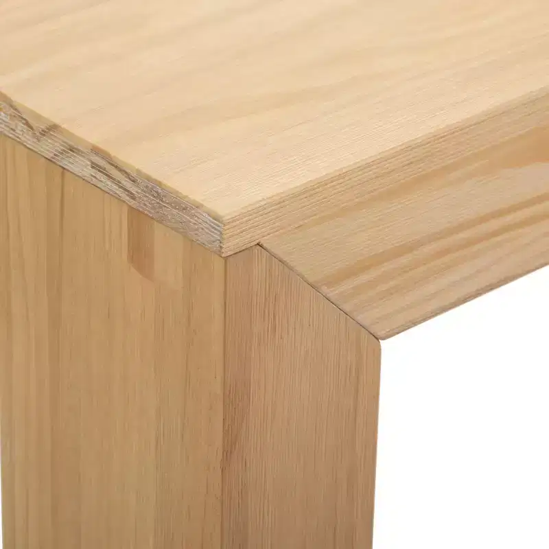 Plank+Beam Modern Solid Wood Rectangular Side Table for Living Room, 25 End Table