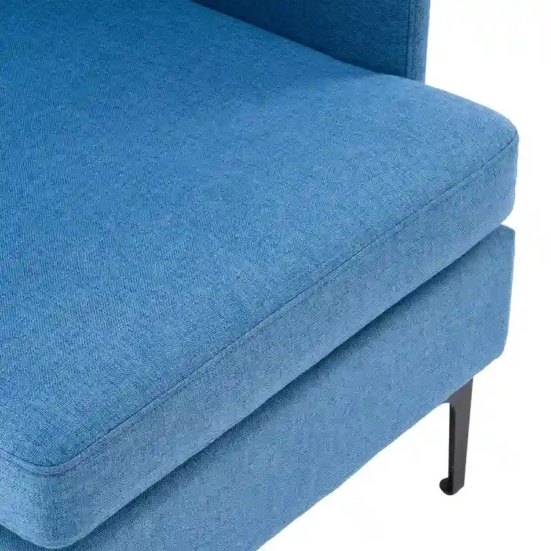 Upholstered Linen Accent Armchair