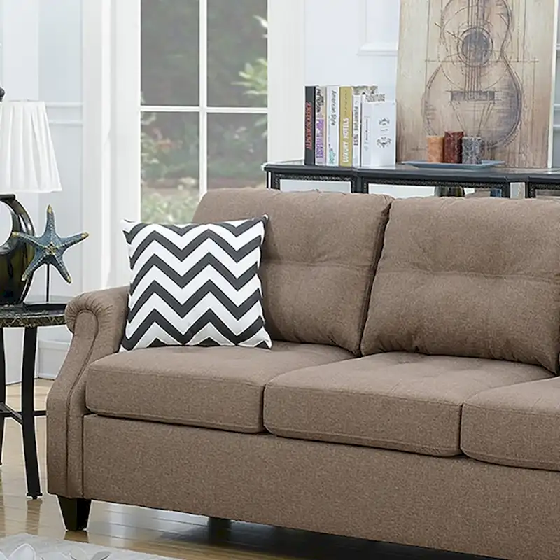 2 Piece Sofa Set With Accent Pillows