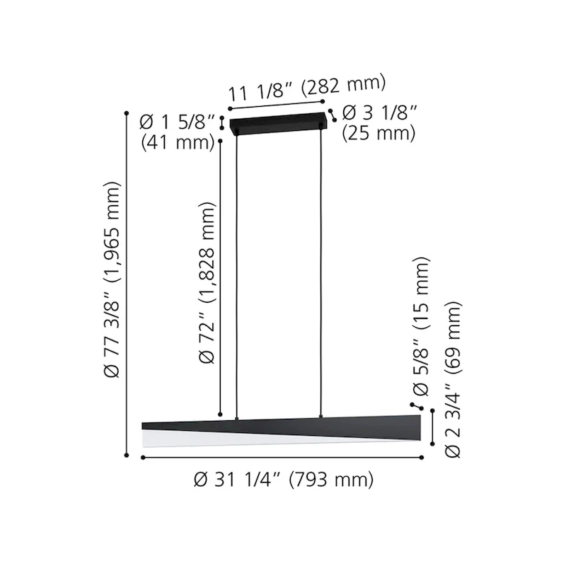 EGLO Isidro Integrated LED Pendant