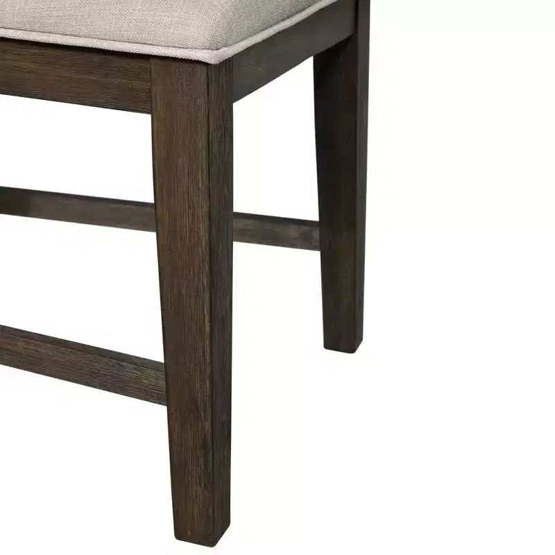 7pc Jasper Extendable Dining Table & Six Upholstered Side Chairs Toasted Walnut - Picket House Furnishings