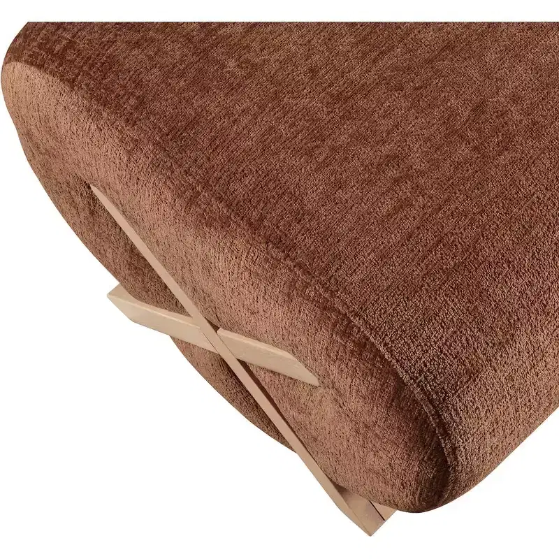 Meridian Furniture Akira Fabric Upholstered Ottoman