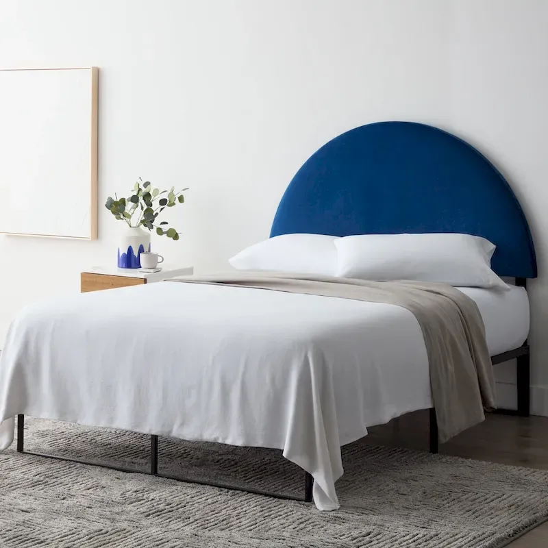 Brookside Calista Half-Moon Modern Upholstered Velvet Headboard