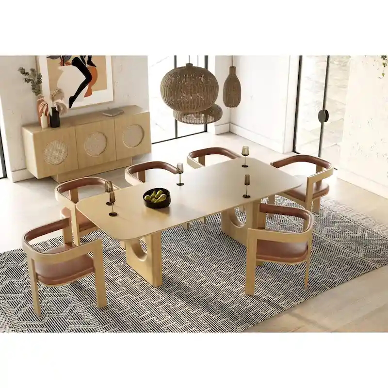 Modern White Oak Buffet