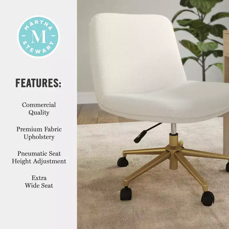 Martha Stewart Eloise Upholstered Office Chair