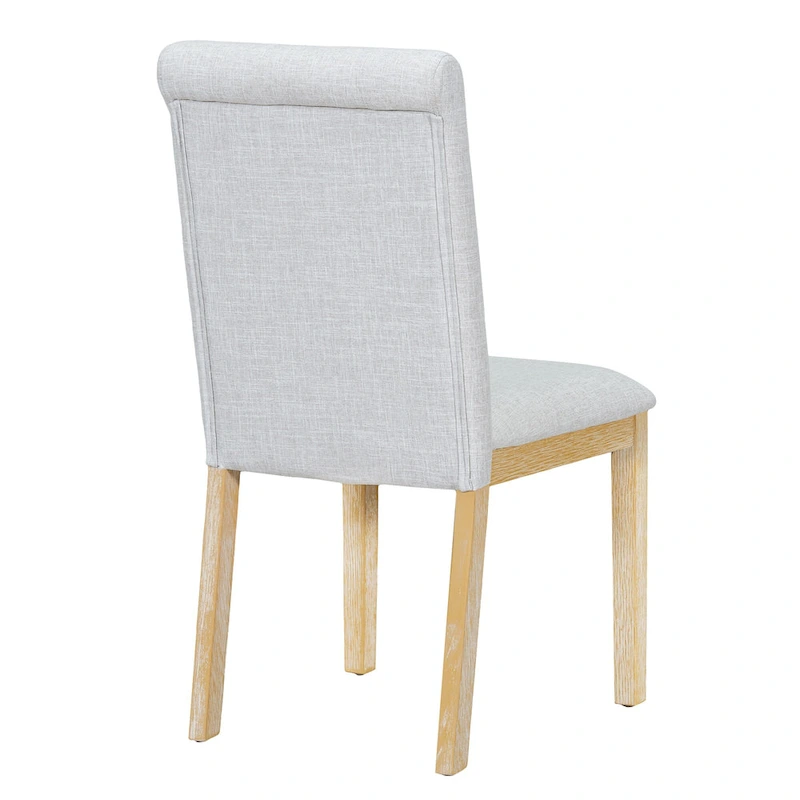 6-Piece Farmhouse Extendable Dining Set with Leaf & Bench