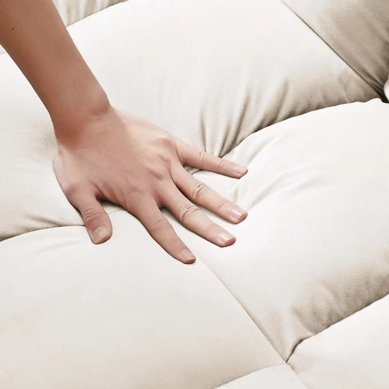 Velvet Convertible Loveseat Sofa Bed - 2 Seater Pullout