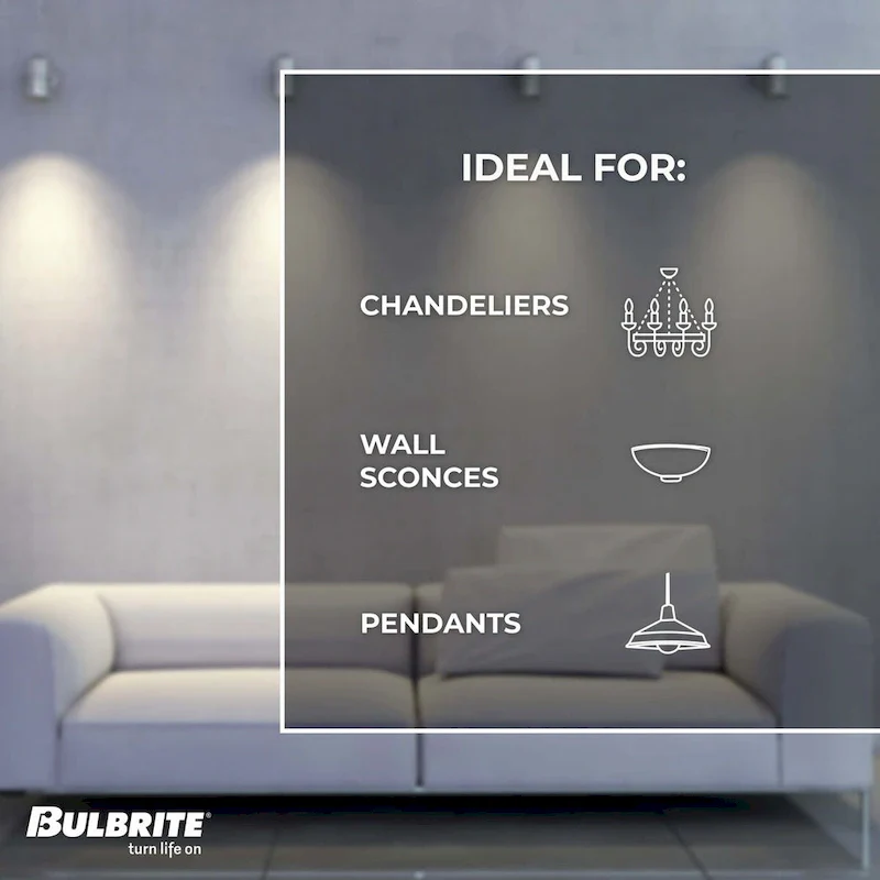 Bulbrite Pack of (5)120V Dimmable T8 Double Envelope Halogen Mini Light Bulbs with Medium (E26) Base, 2900K Soft White Light