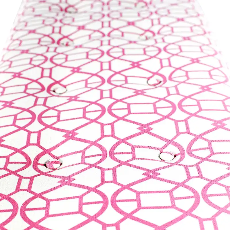 Kaya Noah Button Tufted Upholstered Long Bench