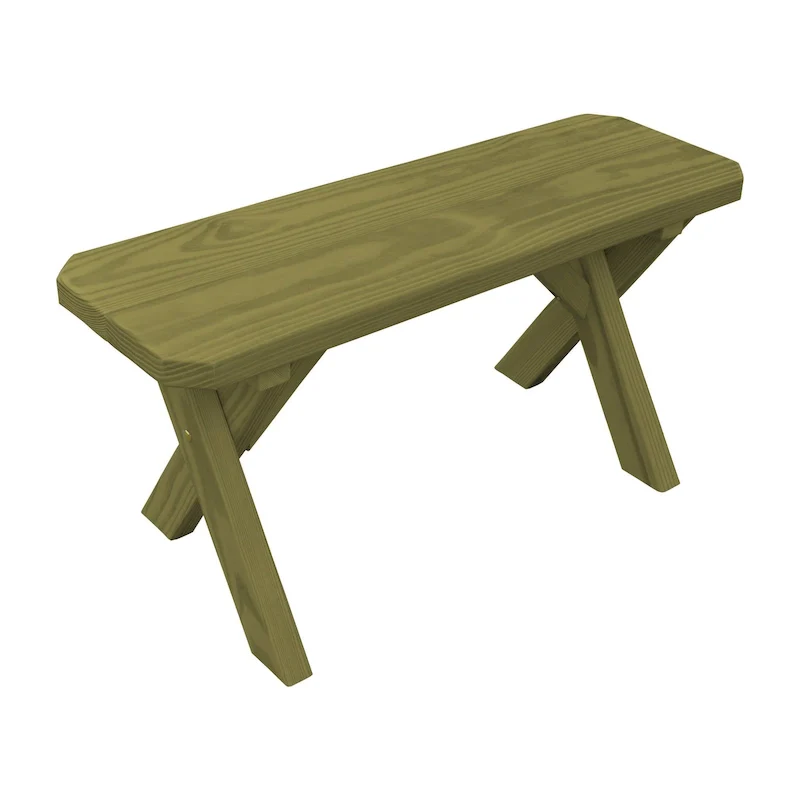 Pine 3' Crossleg Bench