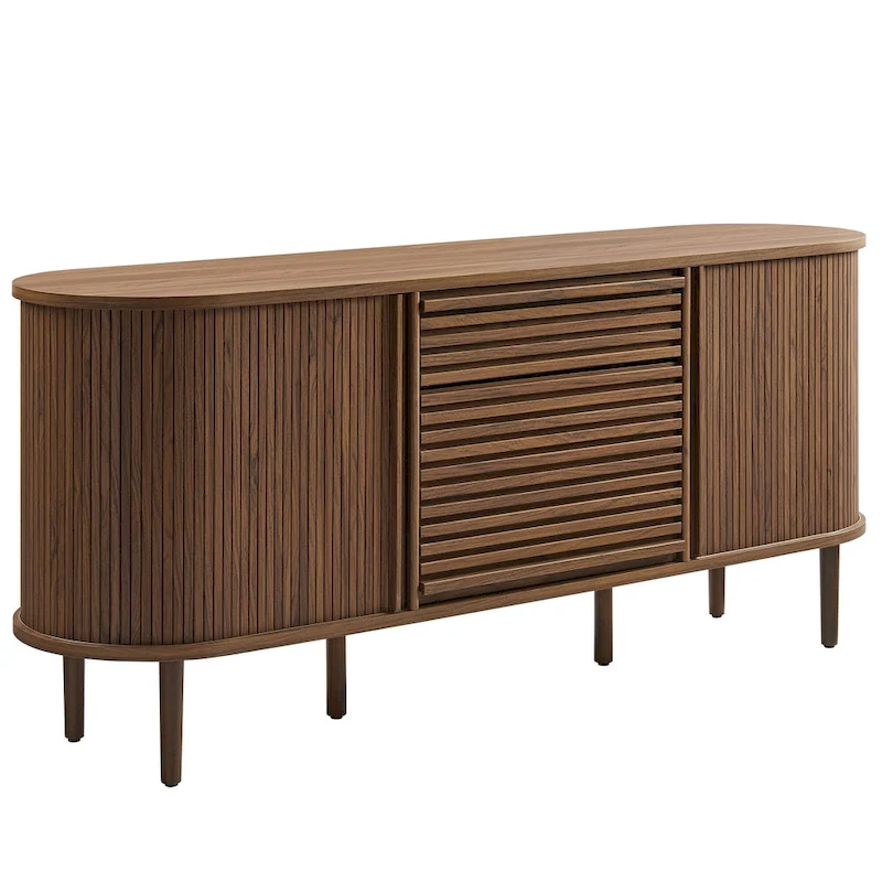 Harlan 67 Fluted Oval Sideboard Cabinet