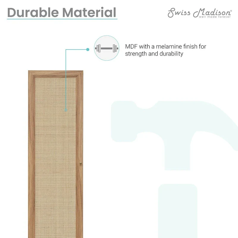 Classe 15 W x 60 H x 15 D Linen Cabinet in Oak