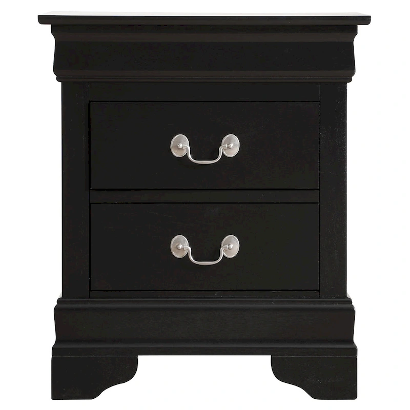 Louis Phillipe Traditional 2-drawer Wood Nightstand