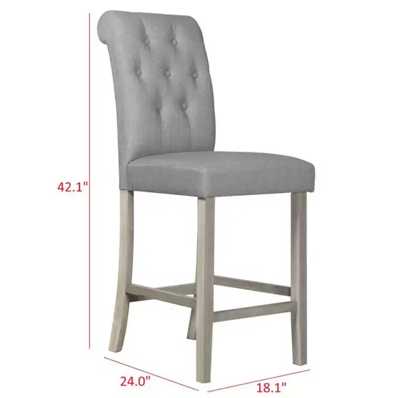 Home Design Dothan Counter Height Dining Set, Antique Gray