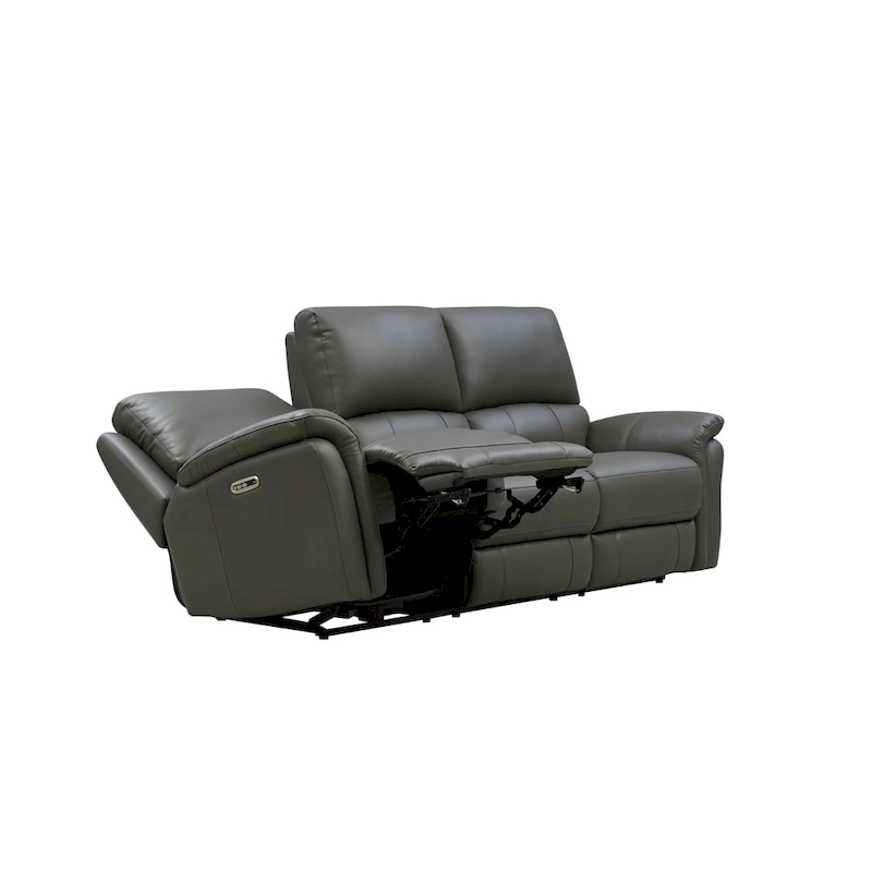 Hydeline Erindale Zero Gravity Power Recline and Headrest Top Grain Leather Sofa, Loveseat and Recliner