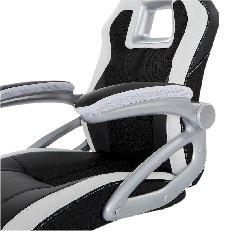 Bonded Leather and Mesh Racing Style Gaming Chair