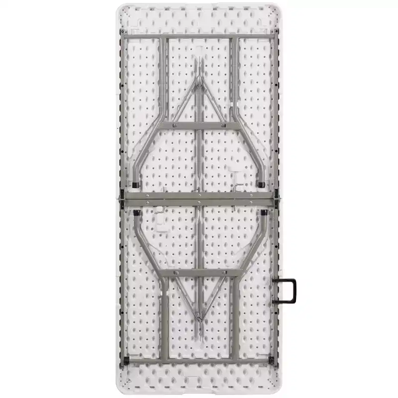 Flash Furniture 6-Foot Bi-Fold Plastic Banquet and Event Folding Table with Carrying Handle