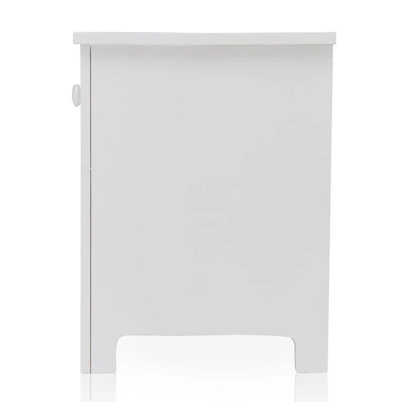 Ettrick Transitional Espresso Wood 1-Drawer Night Stand