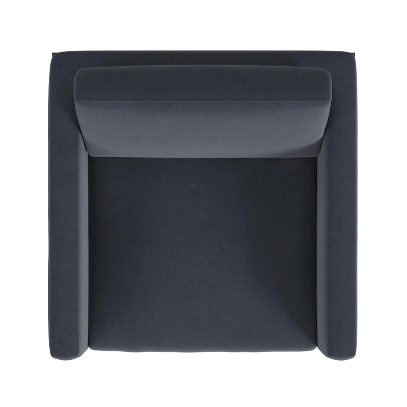 HomePop Modern Upholstered Club Chair w/Metal Frame