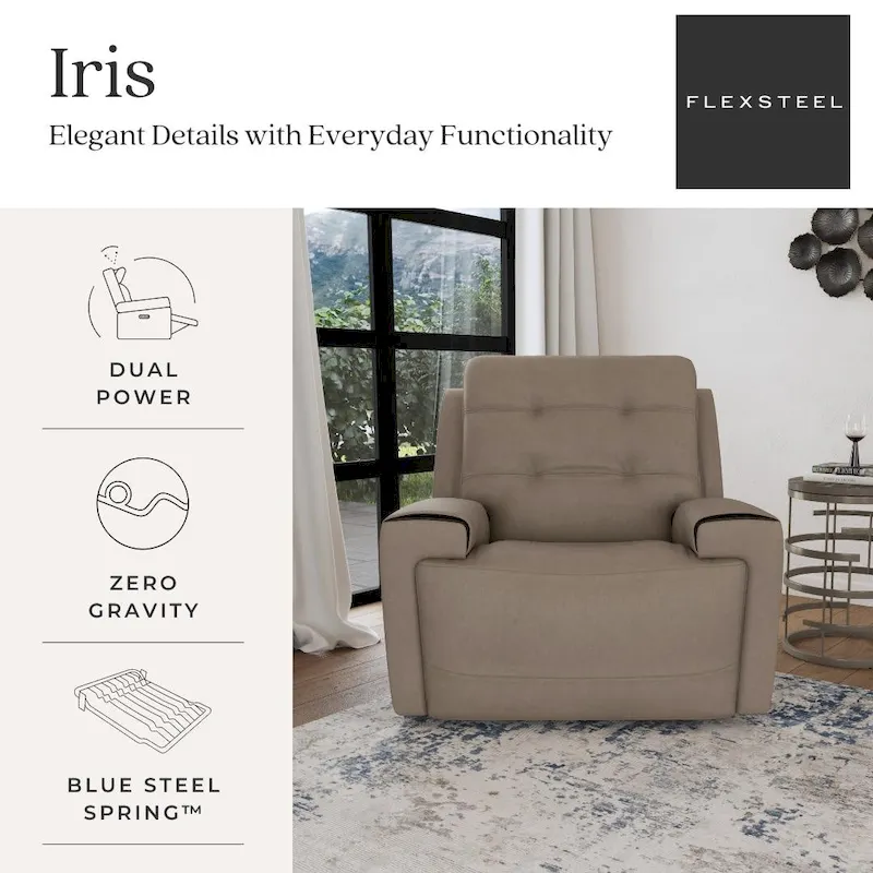 Iris Power Recliner with Power Headrest by