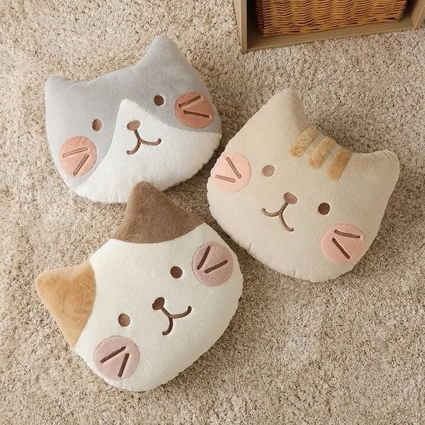 Hapins Blushing Lucky Cat Ragdoll Cat Cushion