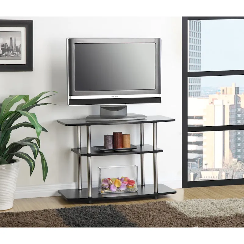 Convenience Concepts Designs2Go No Tools 3 Tier TV Stand
