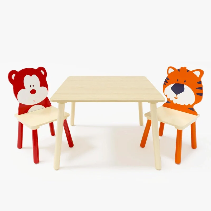3 Pieces Toddler Table and Chair Set