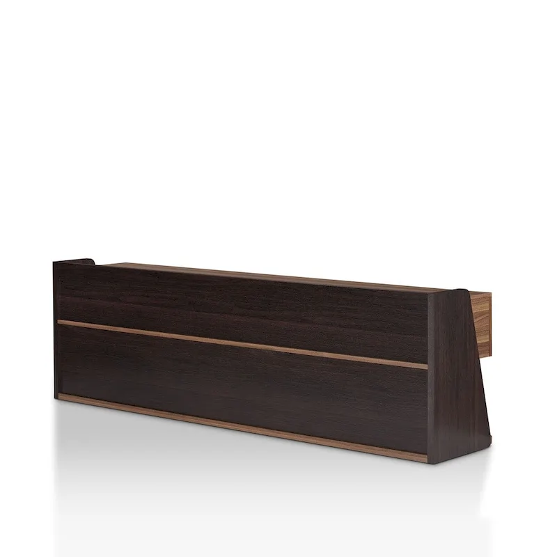Alan Modern Walnut 73-inch 3-Drawer TV Console by Furniture of America