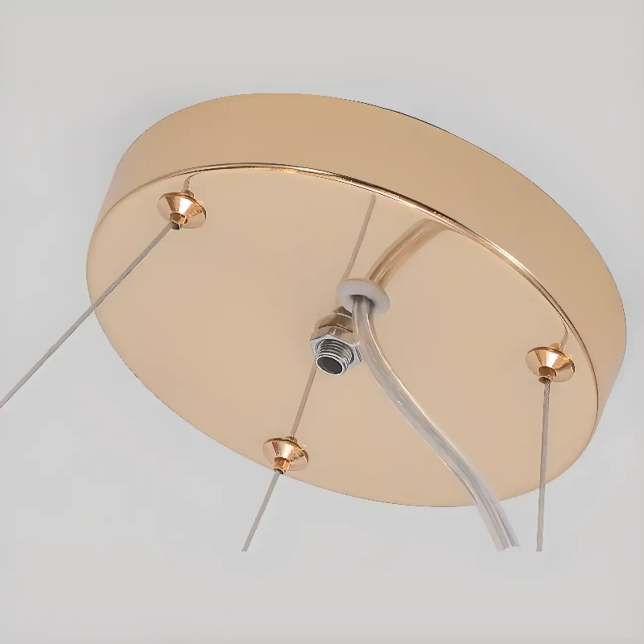 Modern Crystal Round Chandelier with Starburst Design