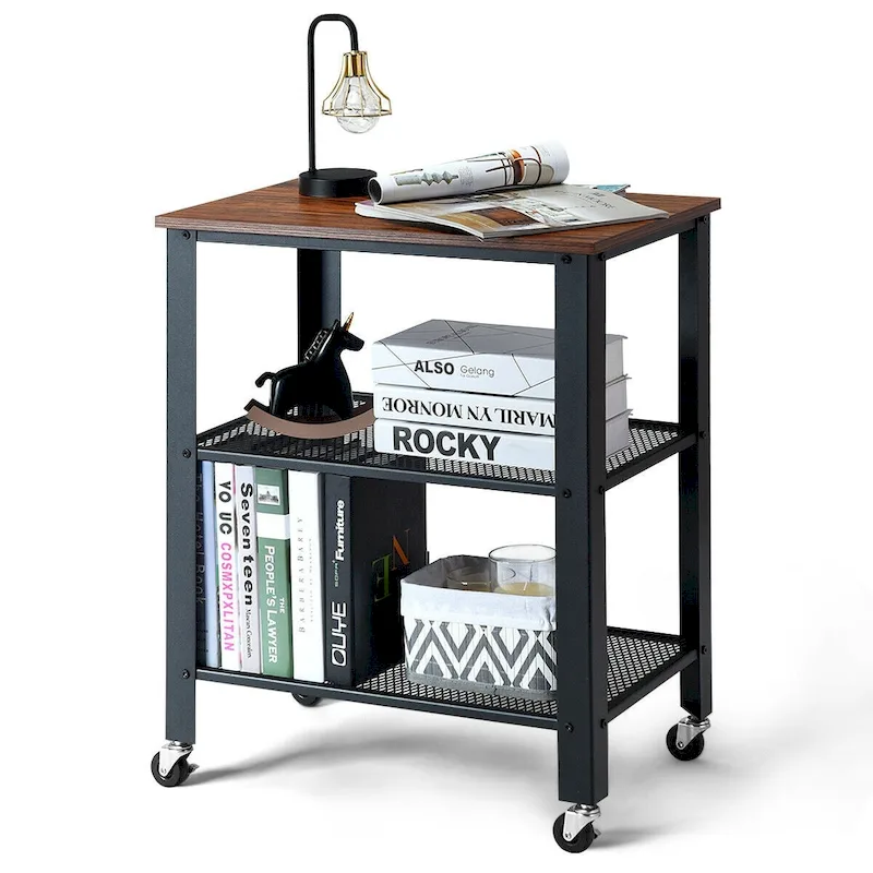 Industrial Serving Cart Kitchen Utility Cart