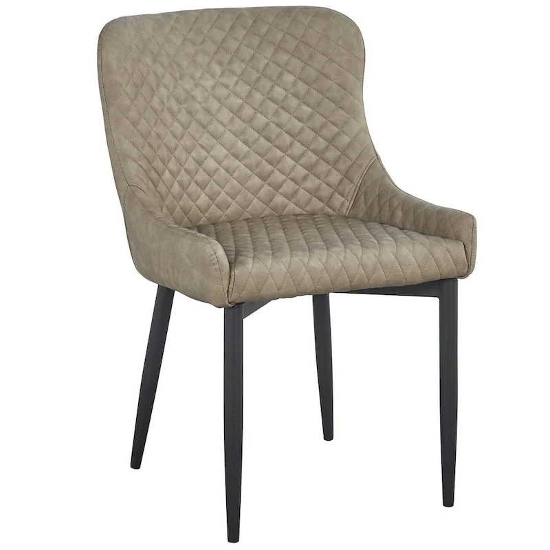 PU Leather Dining Chair with Tufted Seat and Back, Set of 4