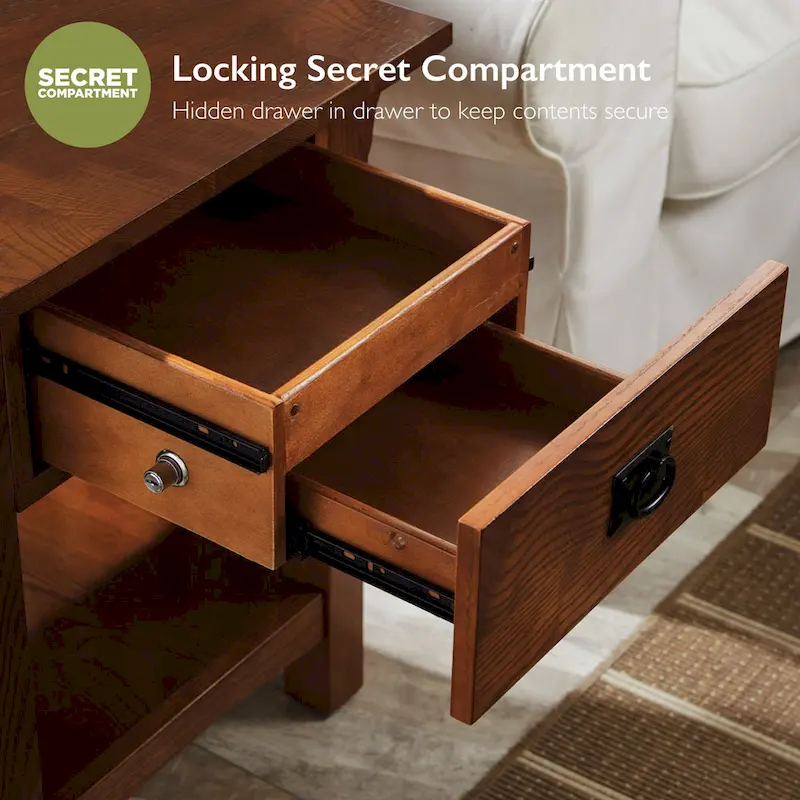 Leick Home Mission Impeccable End Table with Drawer