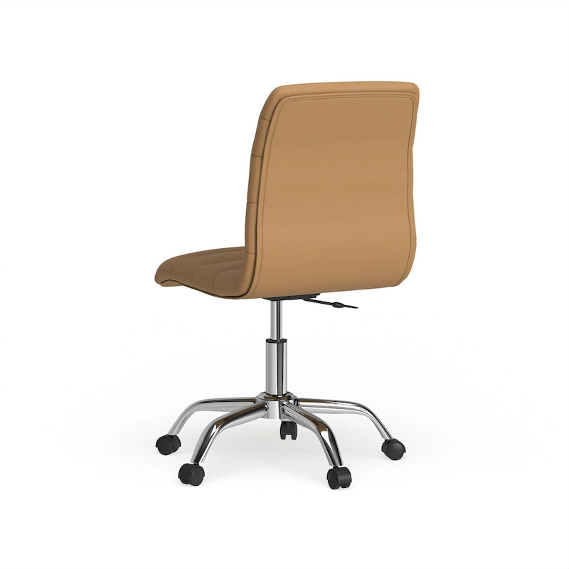 Ripple Armless Mid Back Vinyl Office Chair