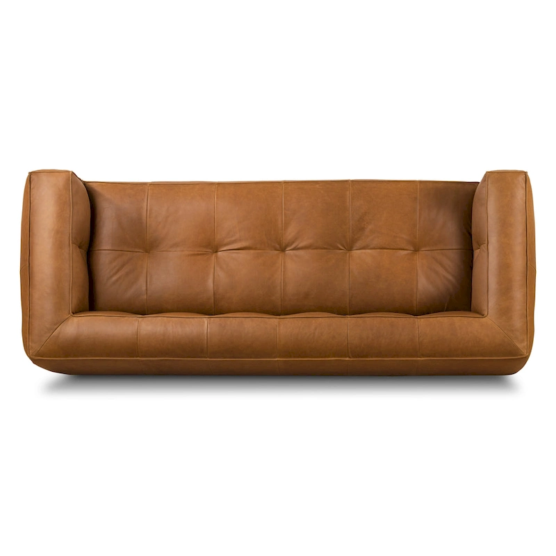 Poly & Bark Capa 92 Sofa - Full Grain Genuine Italian Leather