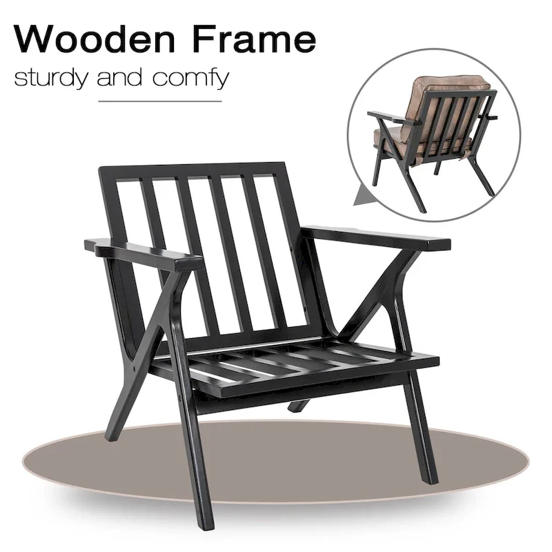 Accent Chair Living Room Chairs Mid Century Modern Chair Leisure Side Reading Arm Chair