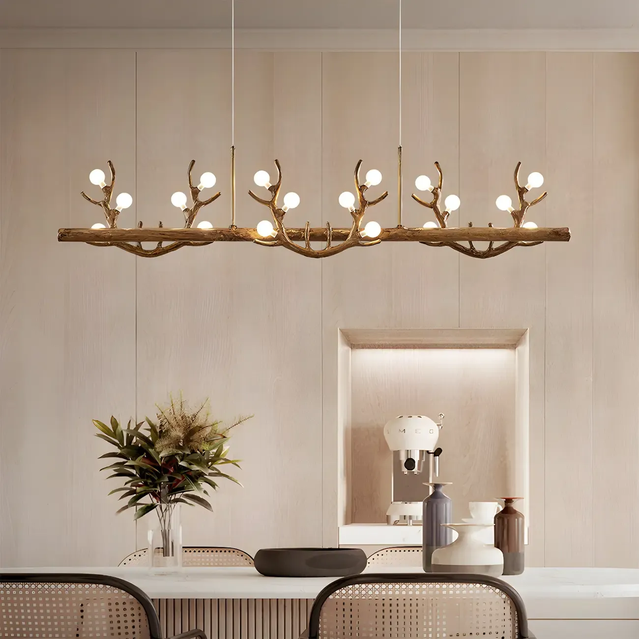 Nordic Antler Modern Island Pendant Light for Kitchen