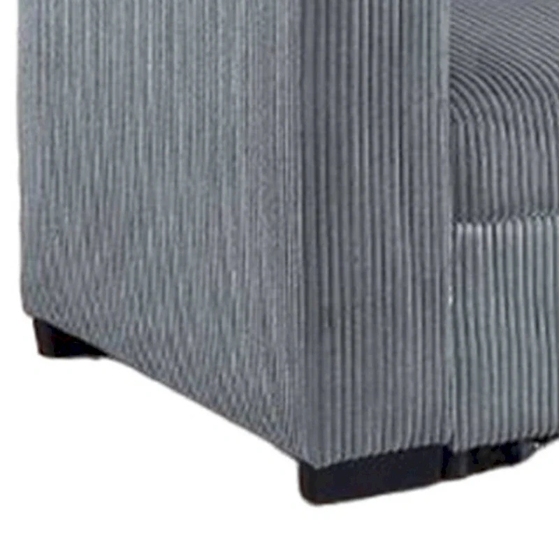 Billy Convertible Pull Out Sofa Bed, Gray Corduroy, 85 Inch