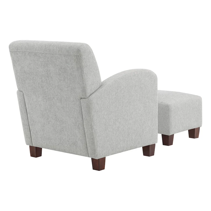 Aiden Chair & Ottoman with Espresso Legs