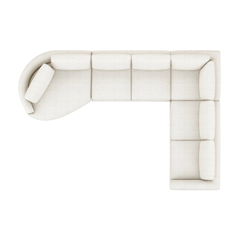 Laguna 165.5 L-Shape Modular Sectional Sofa with Chaise Lounge