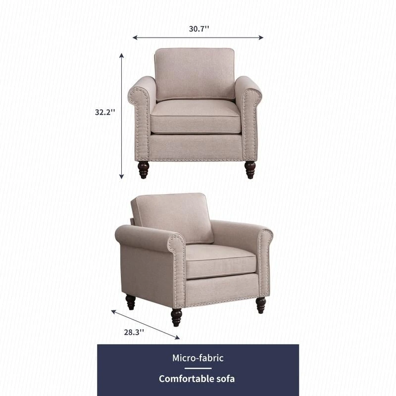 Mixoy Modern Sleeper Sofa,DIY Combination Sectional Single Couch