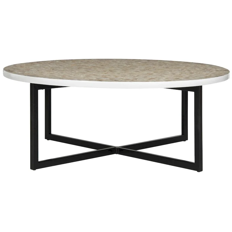 Marharita Cream Coffee Table - 39.8 x 39.8 x 15.4 - 40Wx40Dx15H