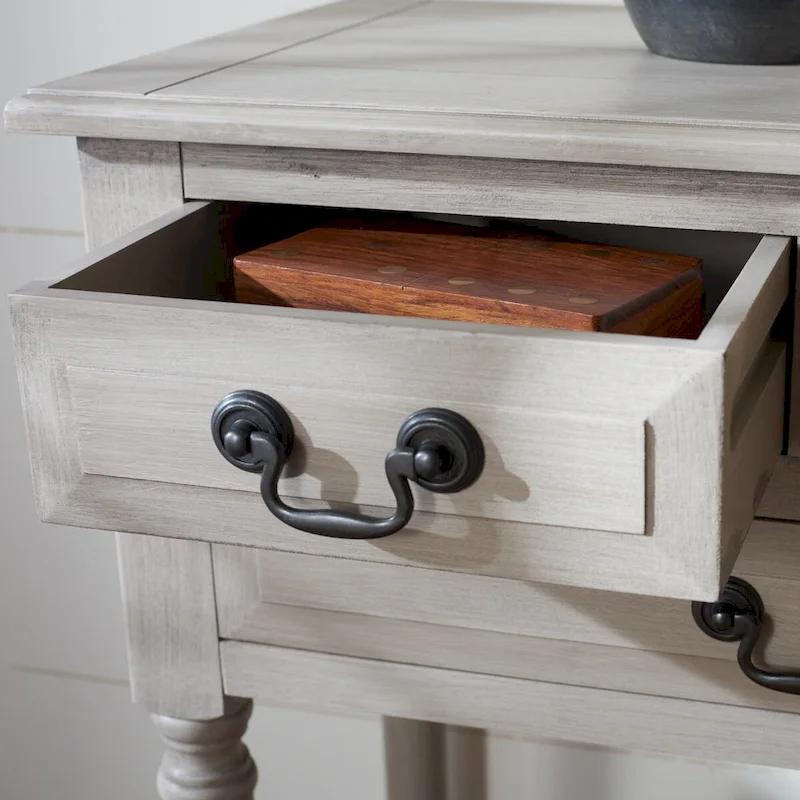 SAFAVIEH Leaner 3-Drawer Console Table - 23.5 W x 13 L x 29.5 H - 24Wx13Dx30H