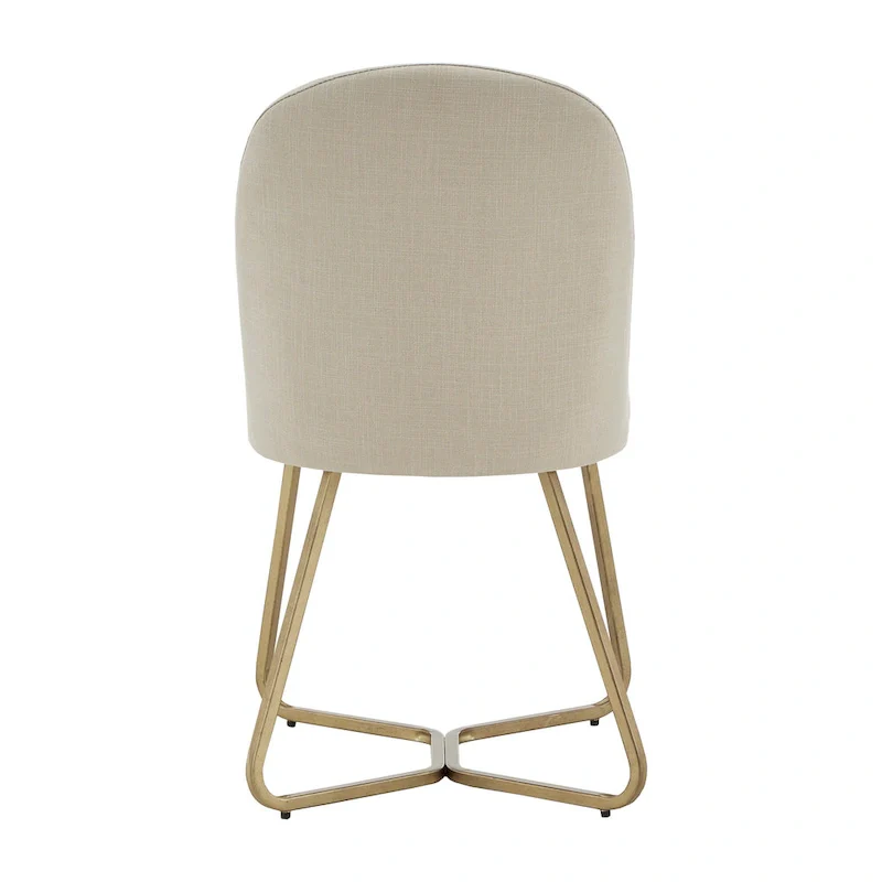 Gold Metal Dining Chair (Set of 2)